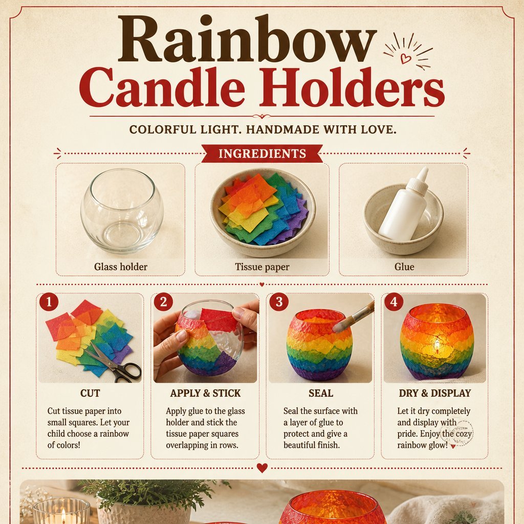 Prismatic Candle Holders for Colorful Home Decor