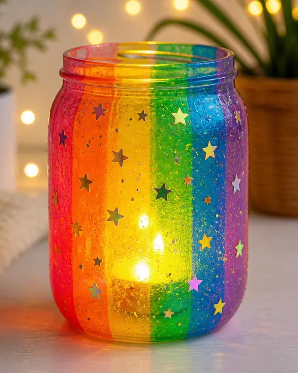 How to Make a Glow-in-the-Dark Rainbow Fairy Lantern for Night Light