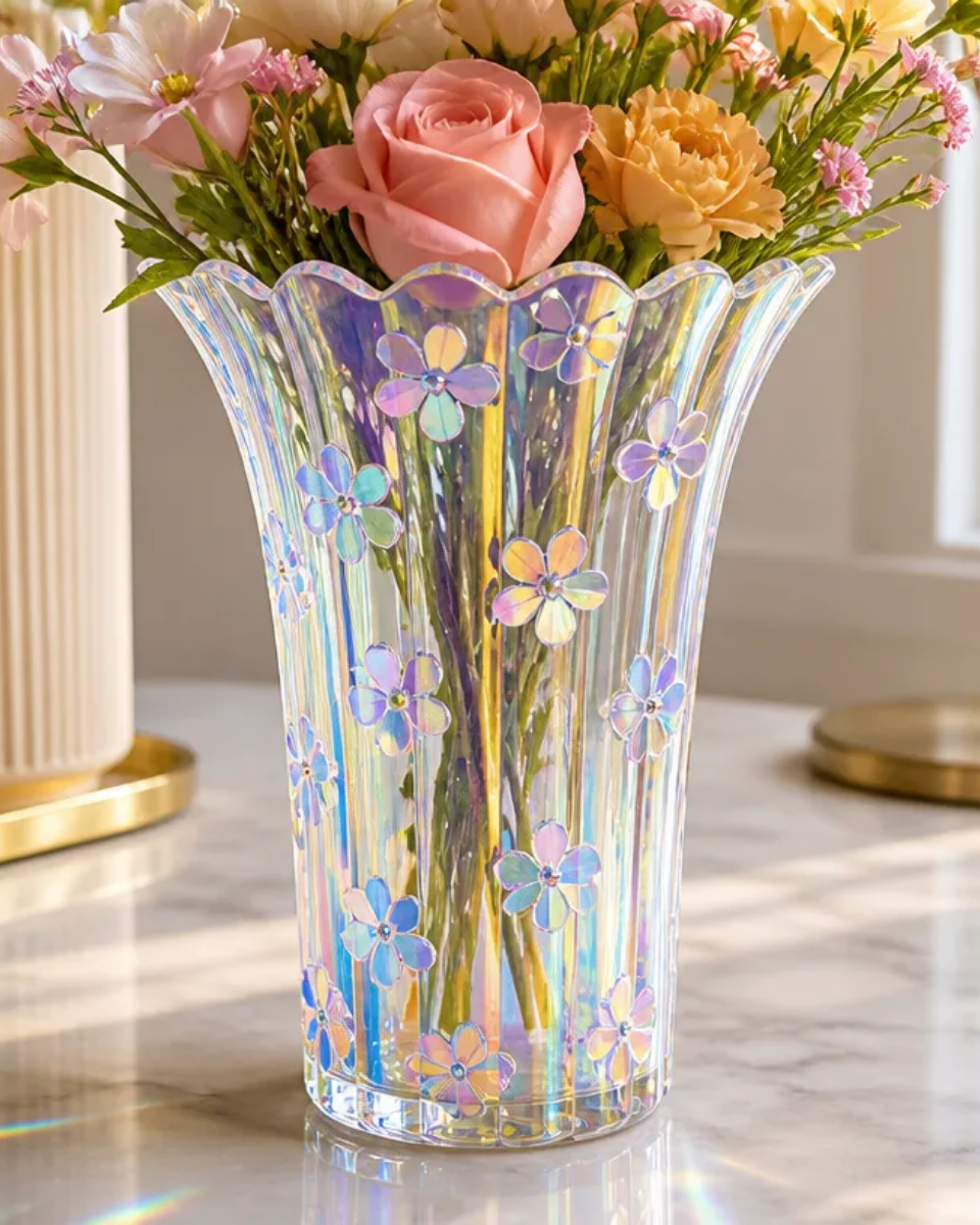How to Make a Prism-Glass Holographic Flower Vase