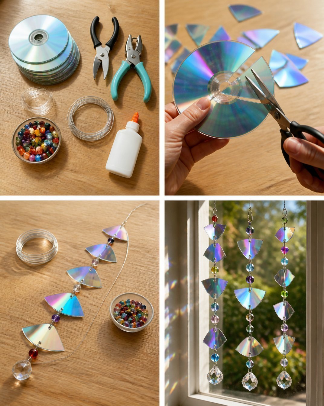 How to Make DIY Stained Glass Suncatchers with Glue